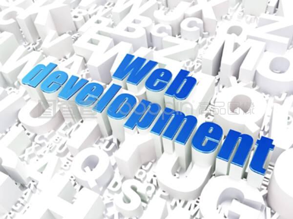 基于字母背景的seo網頁設計概念網頁開發