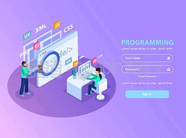 網(wǎng)頁開發(fā)中的等距設(shè)計(jì) 登錄界面中的圖像與字段應(yīng)用